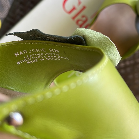 Glacée Marjorie Lime Sandals - Picture 5 of 6